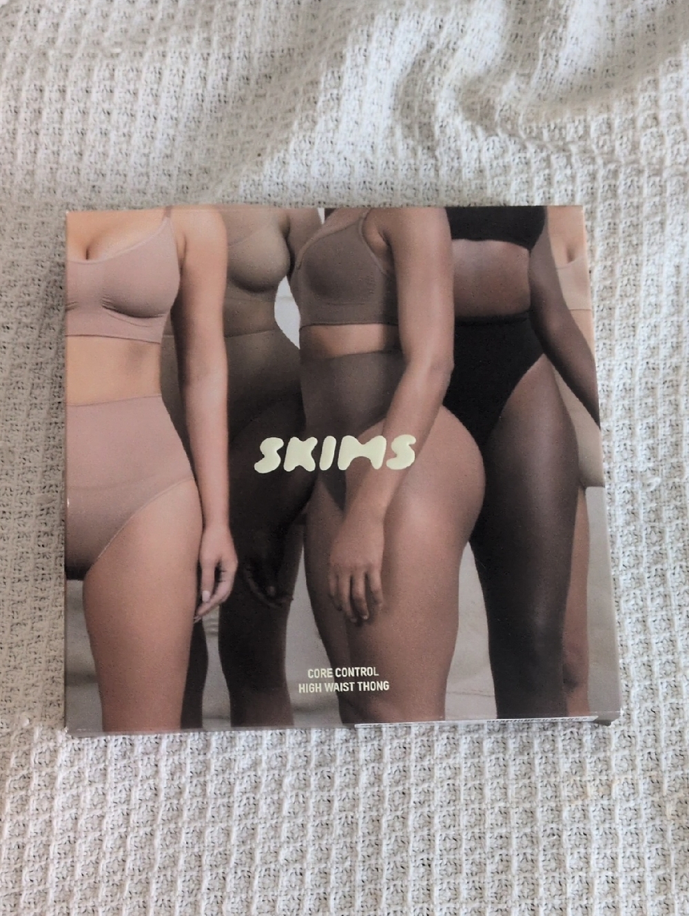 SKIMS High Waist Thong Trio — Nude, Tan, Black